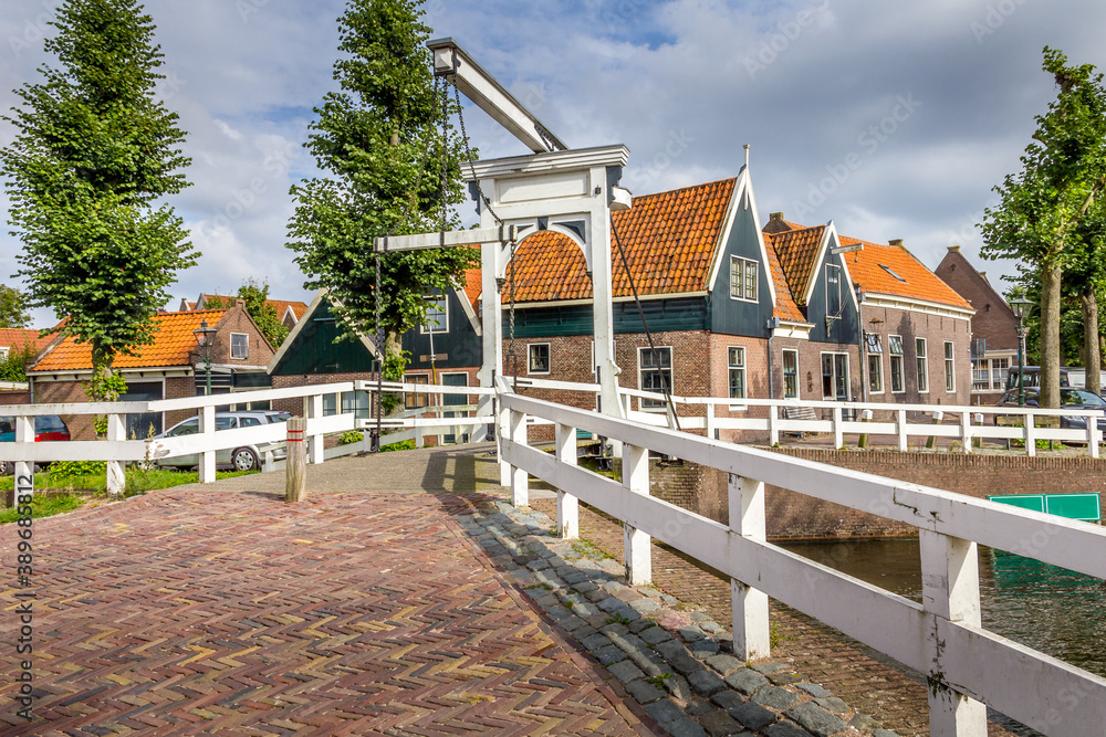 Poster Small village of Monnickendam, Holland