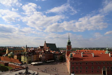 Naklejka na ściany i meble Stadtansichten von Warschau, die Hauptstadt von Polen