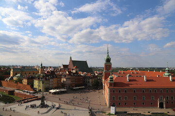 Naklejka na ściany i meble Stadtansichten von Warschau, die Hauptstadt von Polen