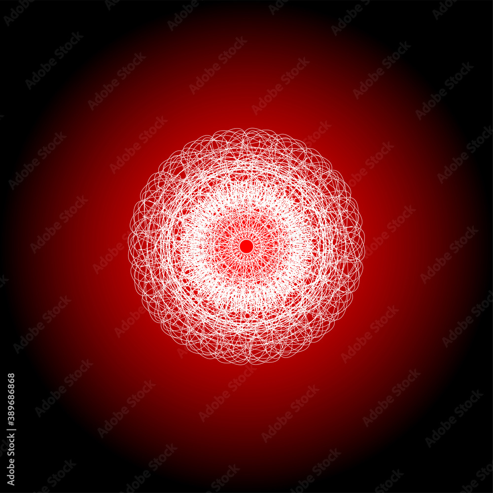 Poster red decorative design certificate elements. guilloche patterns set