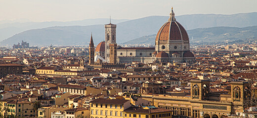 Fototapeta na wymiar The beautiful city of Florence Italy