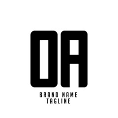 OA initials logo, name initials logo, company initials logo, person initials logo.