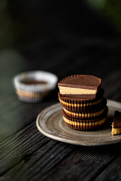 Homemade Peanut Butter And Dark Chocolate Cups 