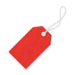 Blank Price Tag Isolated