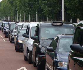 Taxi traffick because of busy life in modern cities