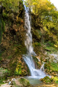 Gostilje waterfall at Zlatibor mountain in Serbia © BGStock72