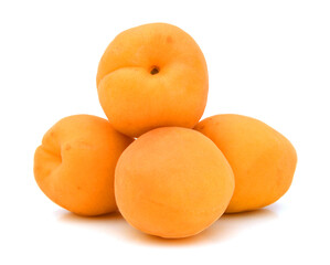 Plums isolated over white background