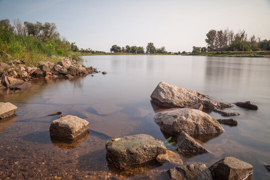 Elbe bei Coswig, Sachsen-Anhalt, Deutschland