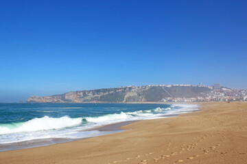 Fototapeta na wymiar Nazare Beach, Portugal