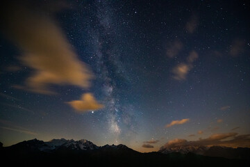 Fototapeta premium The milky way over the swiss alps