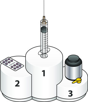 A Medal Podium With Performance Enhancement Drugs And Supplements.