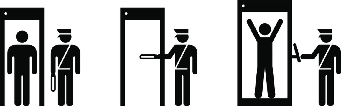 airport security checkpoint clipart