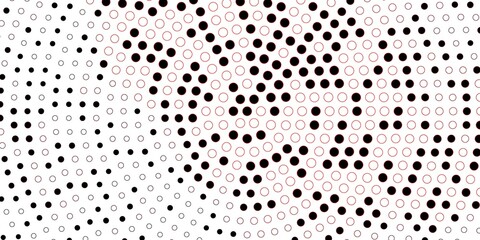 Dark Red vector background with bubbles.