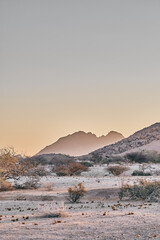 Belle vue de paysage en Namibie, Afrique