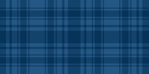 Blue Cage lumberjack seamless pattern. Wide stripes horizontal background. Vector stock checkered abstract backdrop. Trend Merry Christmas and New Year design texture