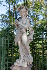 Sculpture Of Bellona. Summer garden of St. Petersburg