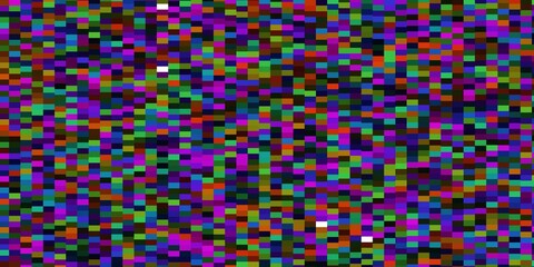 Dark Multicolor vector pattern in square style.