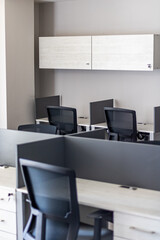 Empty office due to covid19. Meeting office without people