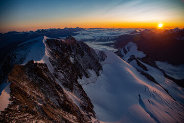 Sunrise in the mountains