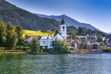 View of St. Wolfgang, Austria