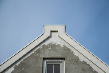 Design of the upper part of the gable of the house.