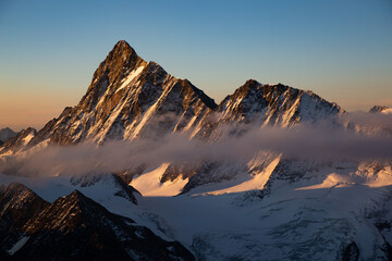 Fototapeta na wymiar Alps in the morning sun