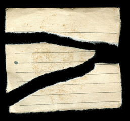 old vintage torn paper texture background