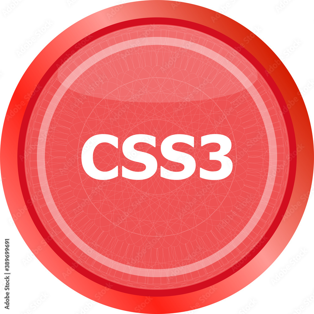 Poster css style web icon isolated on white, web icon