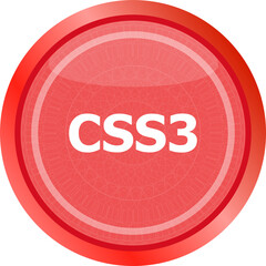 css style web icon isolated on white, web icon