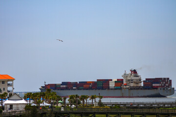 Ocean going cargo ship