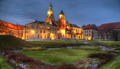 The old church of Krakow Poland