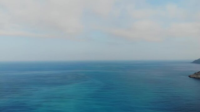 slow motion panoramic view of myrthos beach