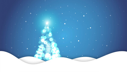 sfondo, alberello, neve, fiocchi di neve, nevicata, natale, inverno