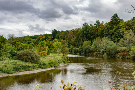 The Lamoille River In Vermont.