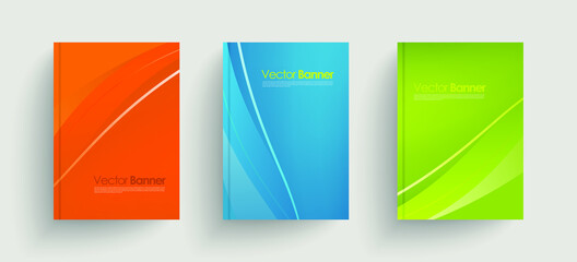 Modern vector abstract brochures. Stylish presentations of business poster. Business annual report cover template design.