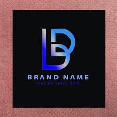 BD initials logo, name initials logo, company initials logo, person initials logo