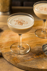 Boozy Refreshing Brandy Alexander Cocktail
