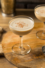 Boozy Refreshing Brandy Alexander Cocktail