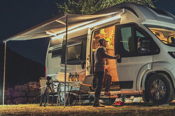 Motorhome RV Park Camping