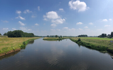 Canoeing on the river Vecht around Gramsbergen