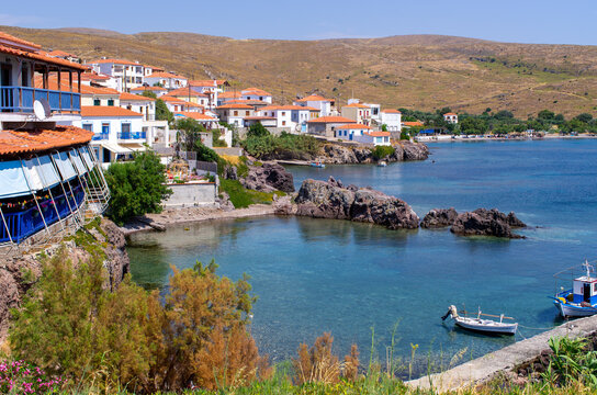 Sigri - little village on Lesbos island, Greece
