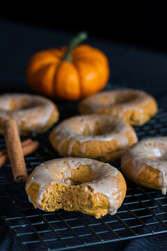 Pumpkin Donut With Maple Glaze