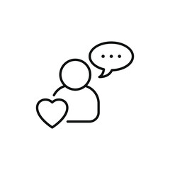 Influencer icon concept isolated on white background. Vector illustration