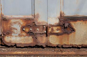 rusty metal door