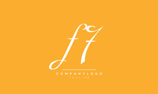 Alphabet letters Initials Monogram logo F7,7F
