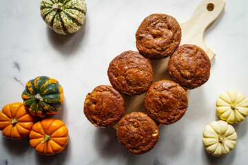 Pumpkin chocolate chip muffins