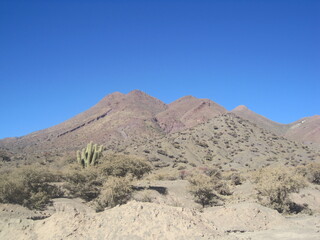 Exploring the beautiful mountain landscapes in the Andes around Sucre in Bolivia, South America