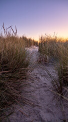 Fototapeta premium sunset over the sea Oregon coast Cannon Beach