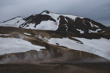 Icelandic landscape on laugavegur trek