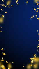 Streamers and confetti. Gold streamers tinsel and 